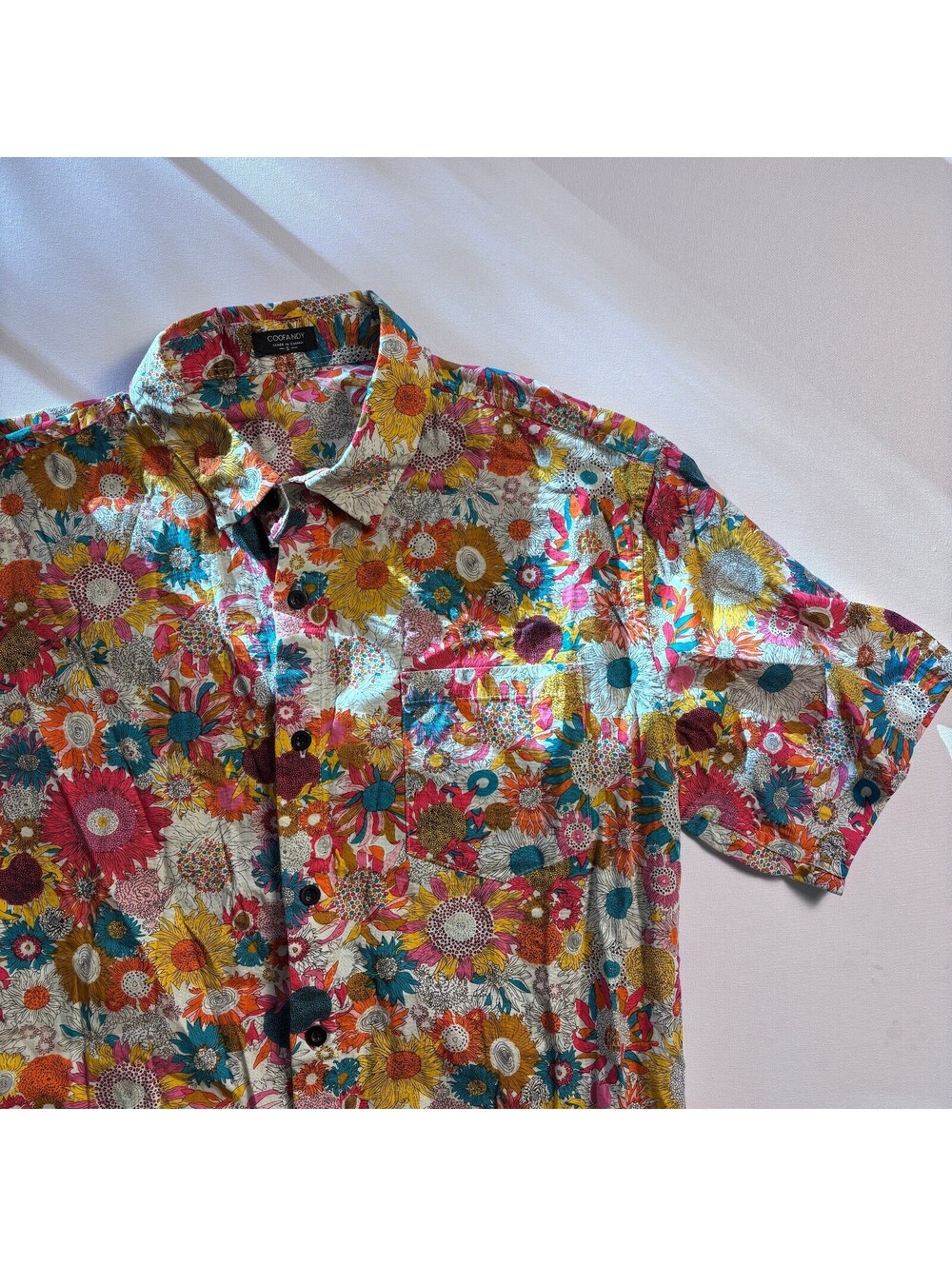 Coofandy S Men's Floral Button Up